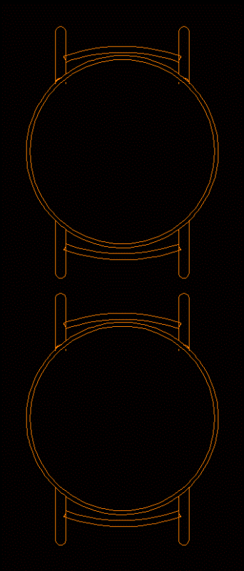 Round Chairs DWG Block for AutoCAD