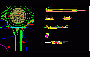 Roundabout – Plant – Sections DWG Section for AutoCAD