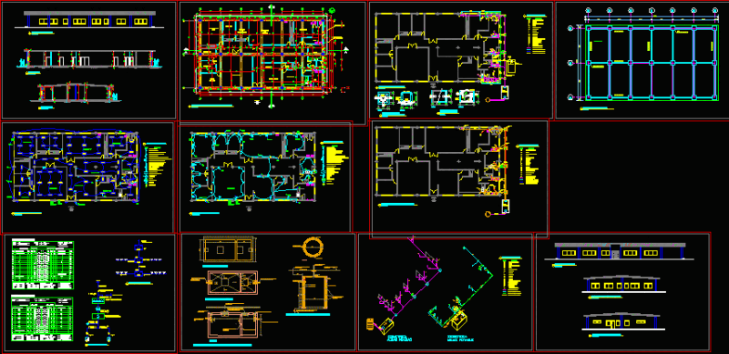 Rural Health Center DWG Block for AutoCAD