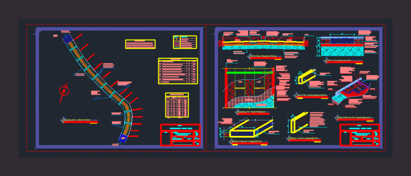 Rural Road DWG Detail for AutoCAD