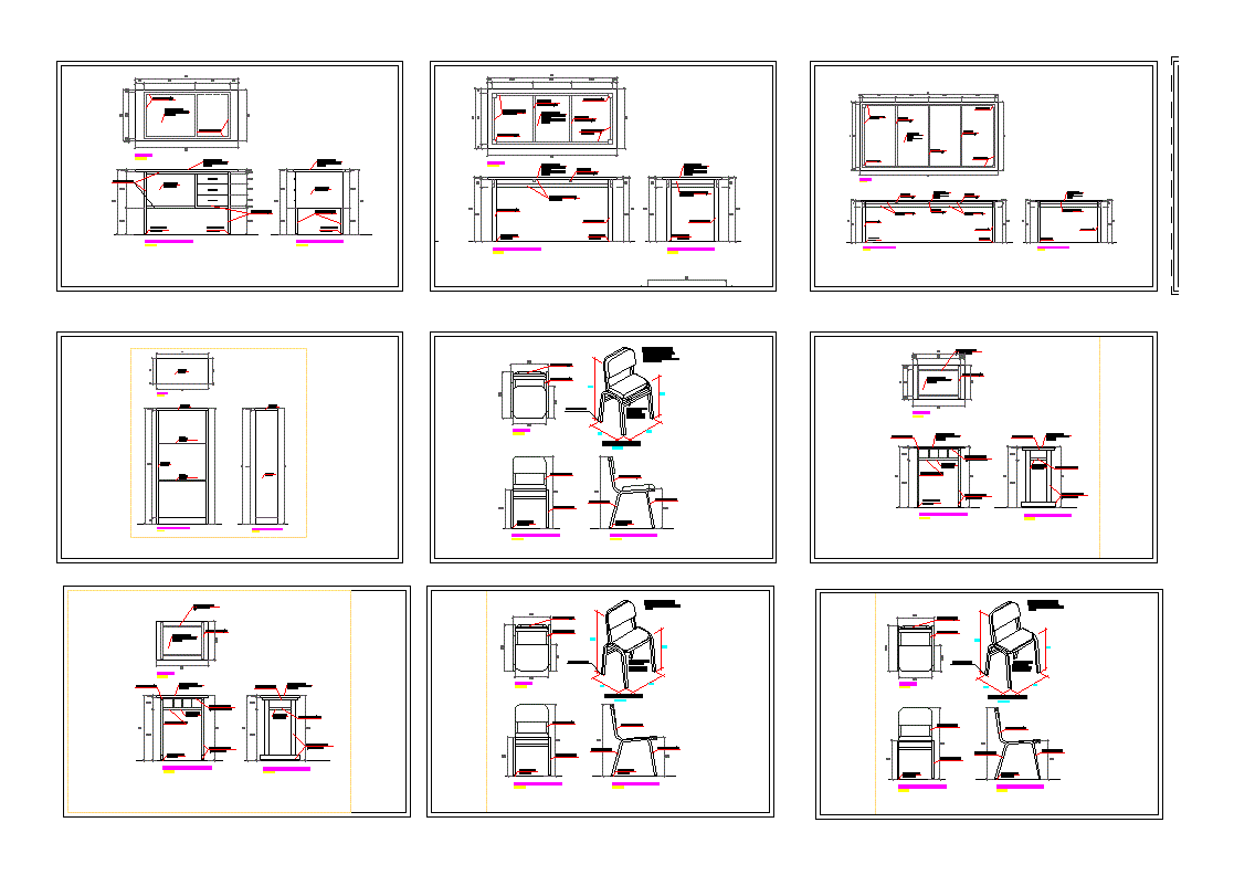 Чертежи офисная мебель dwg