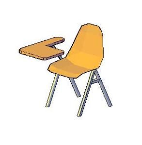 School Desk Or Chair DWG Block for AutoCAD