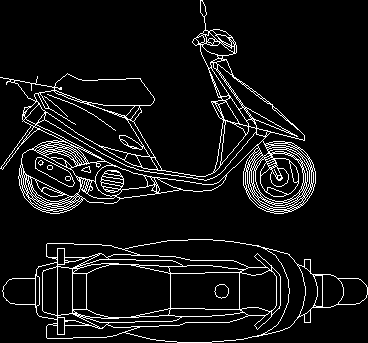 Scooter DWG Plan for AutoCAD • Designs CAD