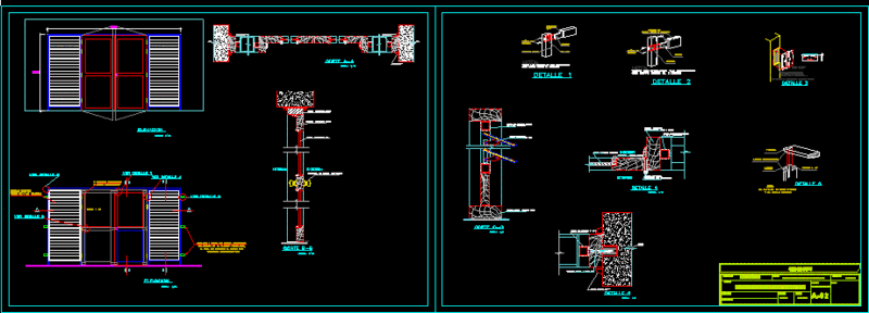 Screens DWG Detail for AutoCAD