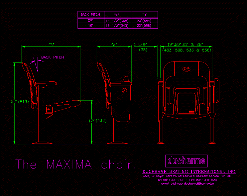 Seat Amphitheater DWG Block for AutoCAD