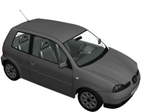 Seat Arosa 3D MAX Model for 3D Studio Max