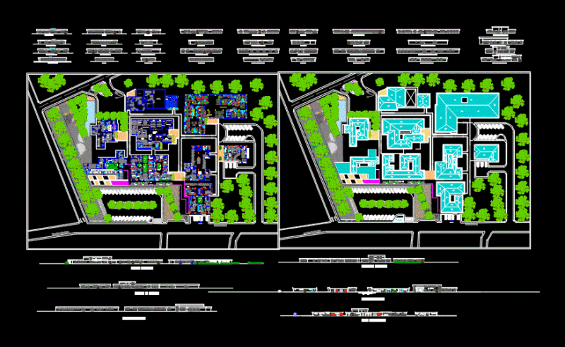 Secondary Hospital DWG Full Project for AutoCAD
