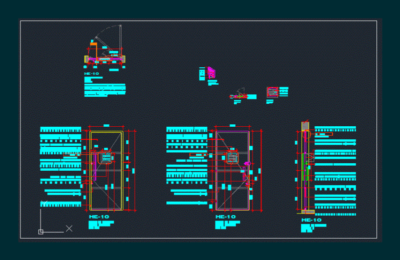 Security Door DWG Plan for AutoCAD