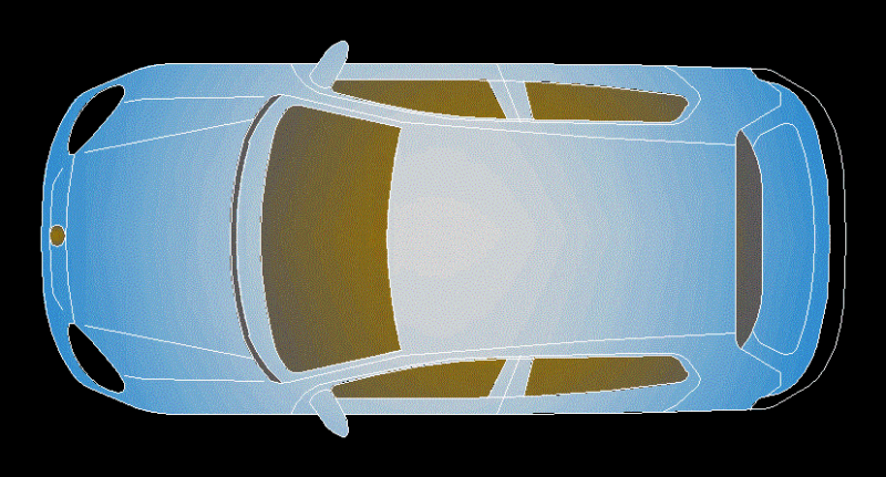Sedan 2D DWG Block for AutoCAD