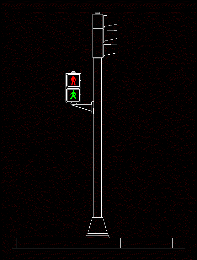 Чертеж светофора dwg