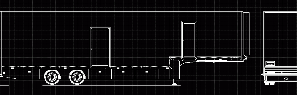 Semi-Tow Truck DWG Block for AutoCAD • Designs CAD