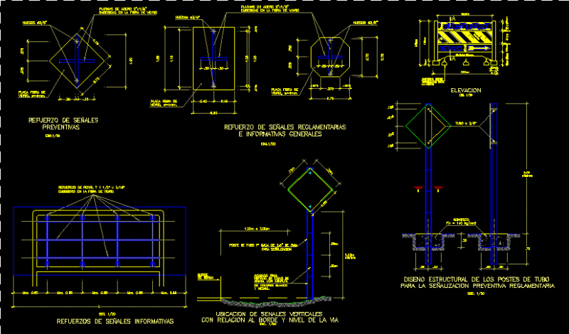 SeÑAles Preventivas DWG Block for AutoCAD