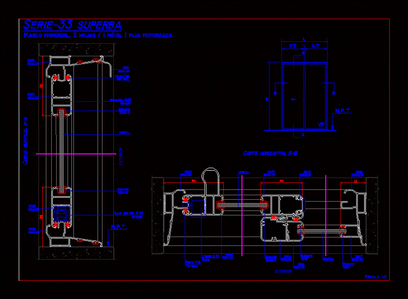 Setting Window DWG Block for AutoCAD