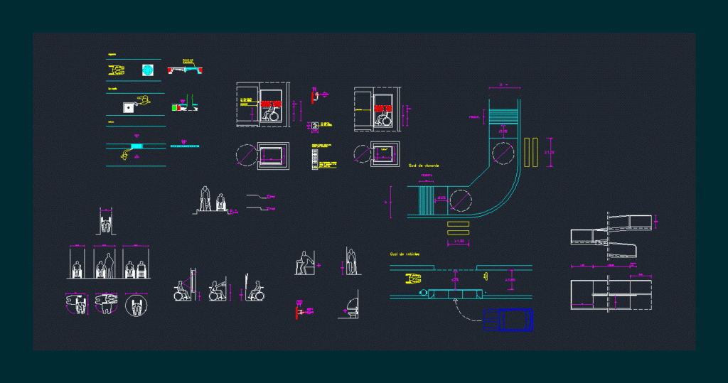 Several Blocks Disabilities DWG Full Project for AutoCAD
