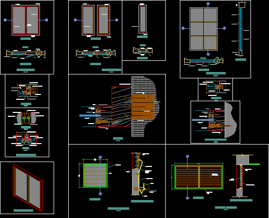 Several Windows DWG Detail for AutoCAD • Designs CAD