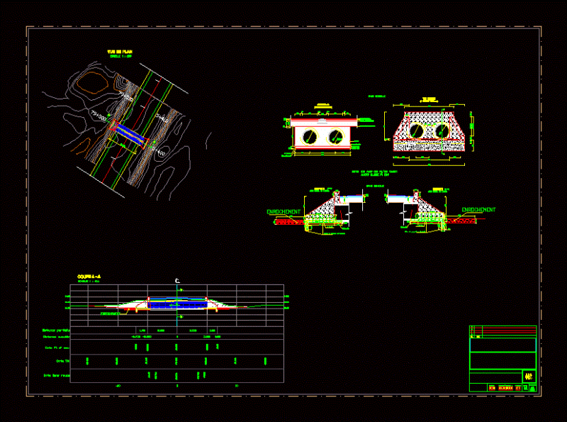 Sewer And Artwork DWG Section for AutoCAD