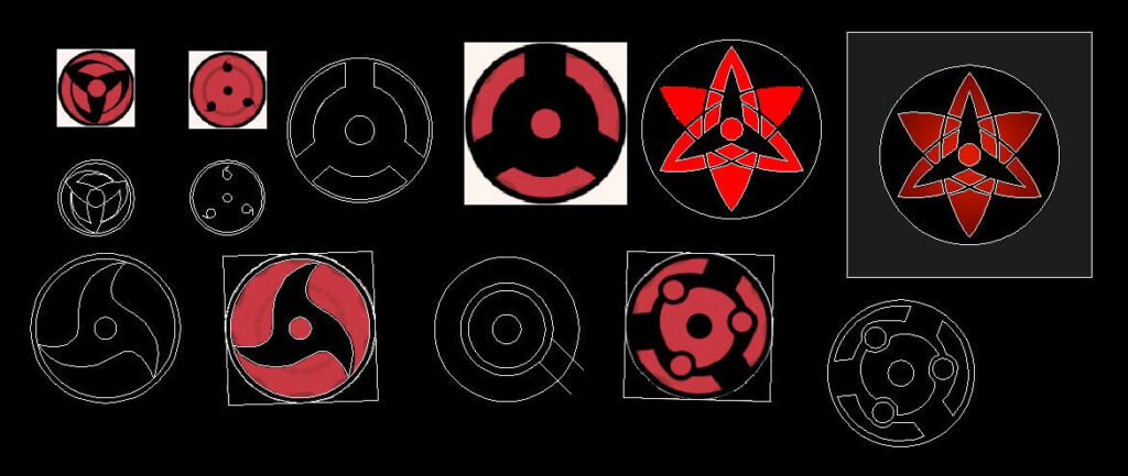 Sharingan DWG Block for AutoCAD