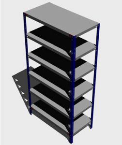 Storage Rack 3D DWG Model for AutoCAD • Designs CAD