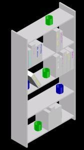 Shelves 3D DWG Model for AutoCAD