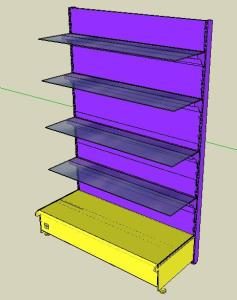 Shelving 3D SKP Model for SketchUp
