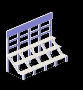 Shelving 3D DWG Model for AutoCAD