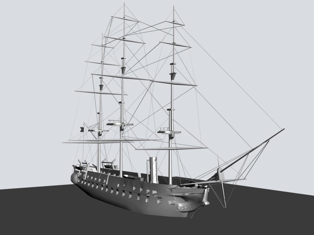 Ship 3D MAX Model for 3D Studio Max