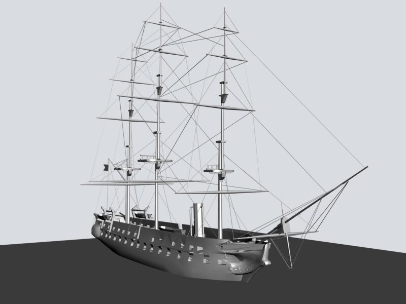 Ship 3D MAX Model for 3D Studio Max
