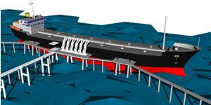 Ship With Jettie 3D DWG Model for AutoCAD