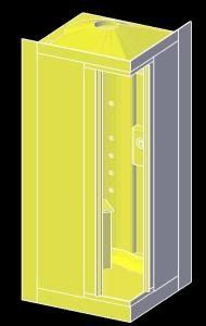 Shower Box 3D DWG Model for AutoCAD