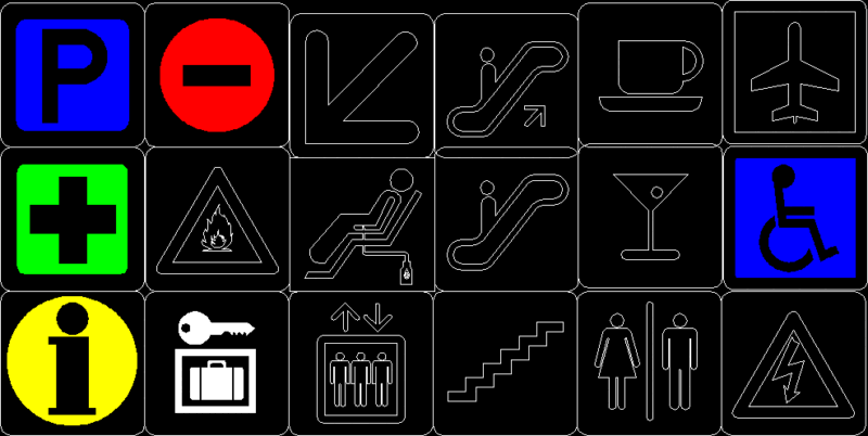 Signals DWG Block for AutoCAD