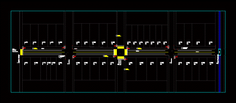 Signs In Street DWG Block for AutoCAD