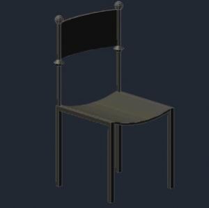 Silla 3D DWG Model for AutoCAD