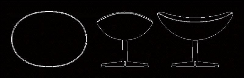 Sillas En 2D DWG Block for AutoCAD