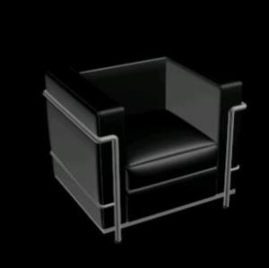 Sillon Corbusier 3D MAX Model for 3D Studio Max