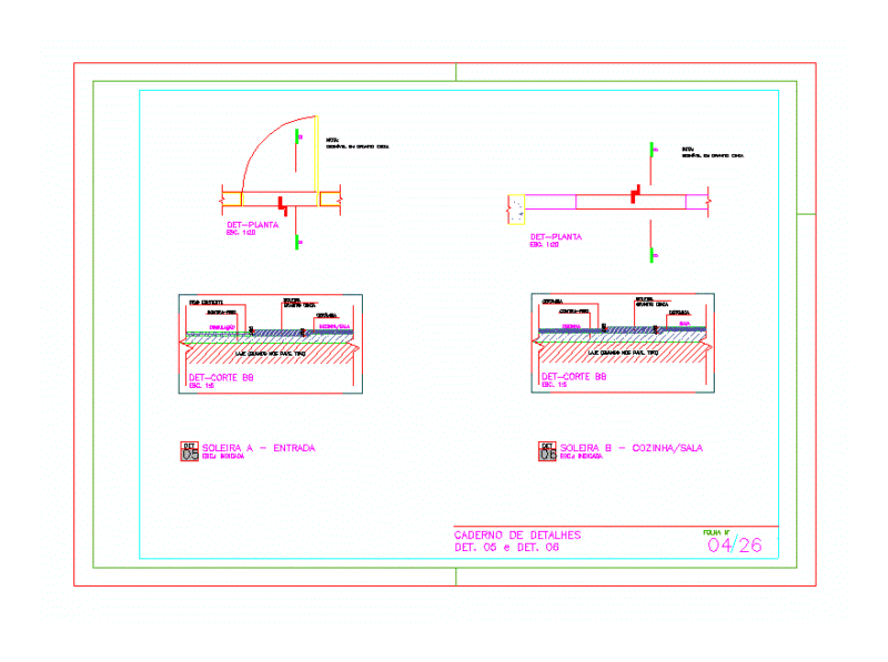 Sills DWG Detail for AutoCAD