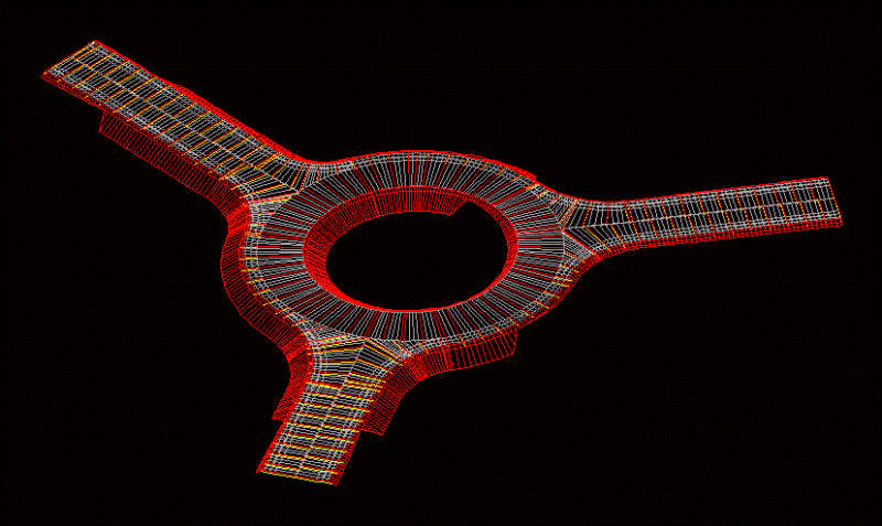 Simple Intersection 3D DWG Section for AutoCAD
