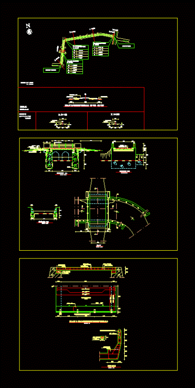 Simple Road And Bridge Design DWG Block for AutoCAD