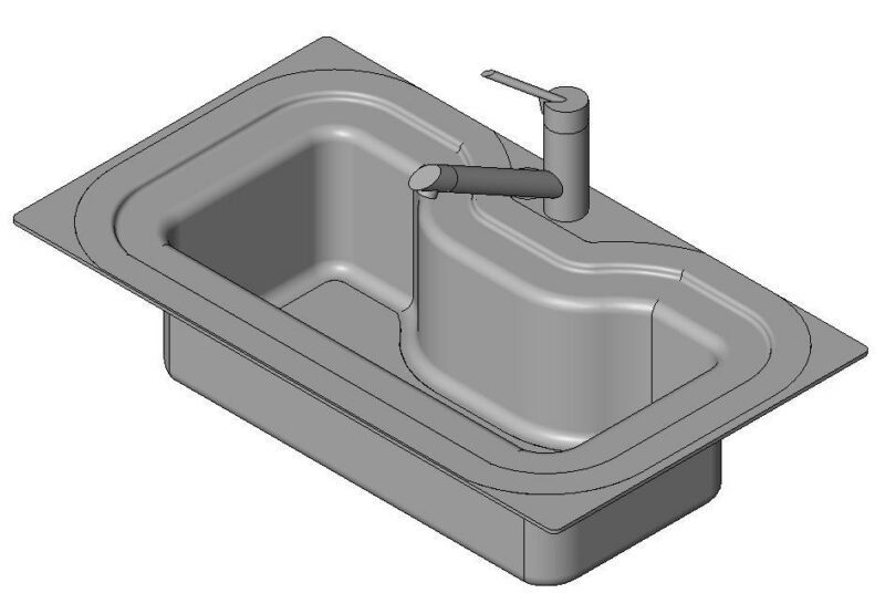 Sink 3D DWG Model for AutoCAD
