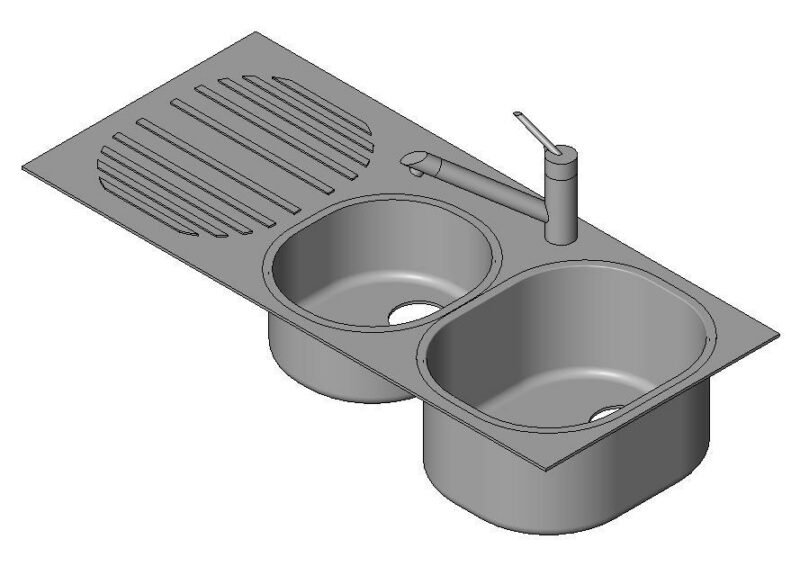Sink 3D DWG Model for AutoCAD