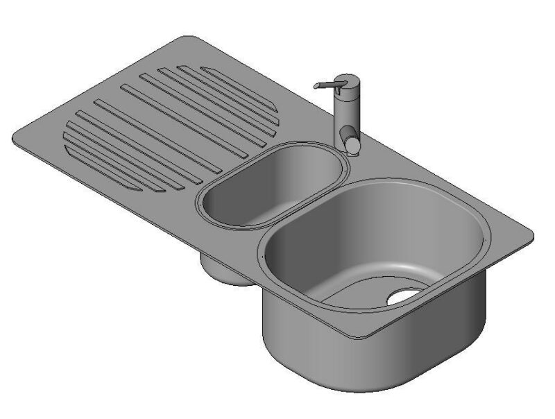 Sink 3D DWG Model for AutoCAD