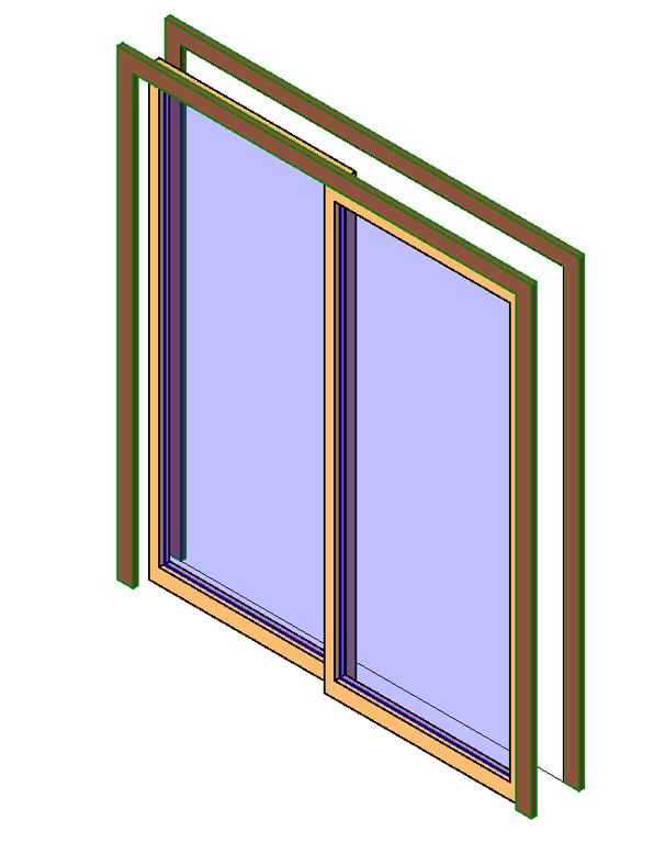 Sliding Door 3D DWG Model for AutoCAD