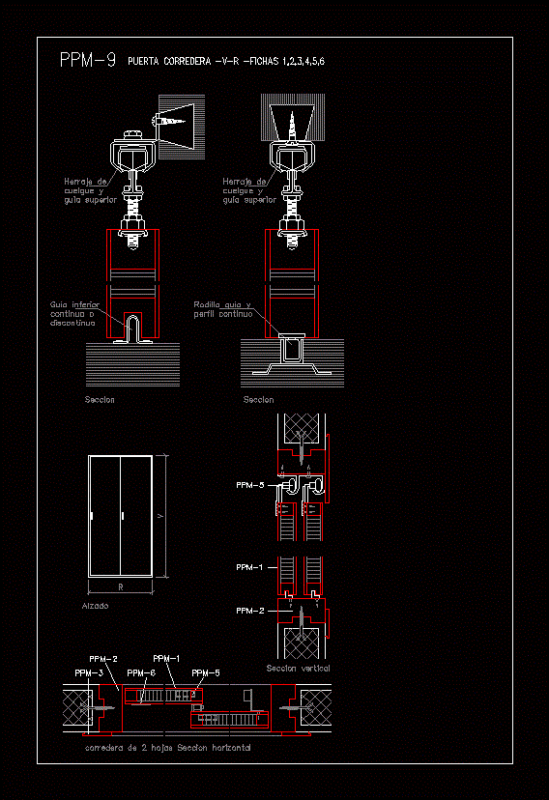 Sliding Door DWG Detail for AutoCAD