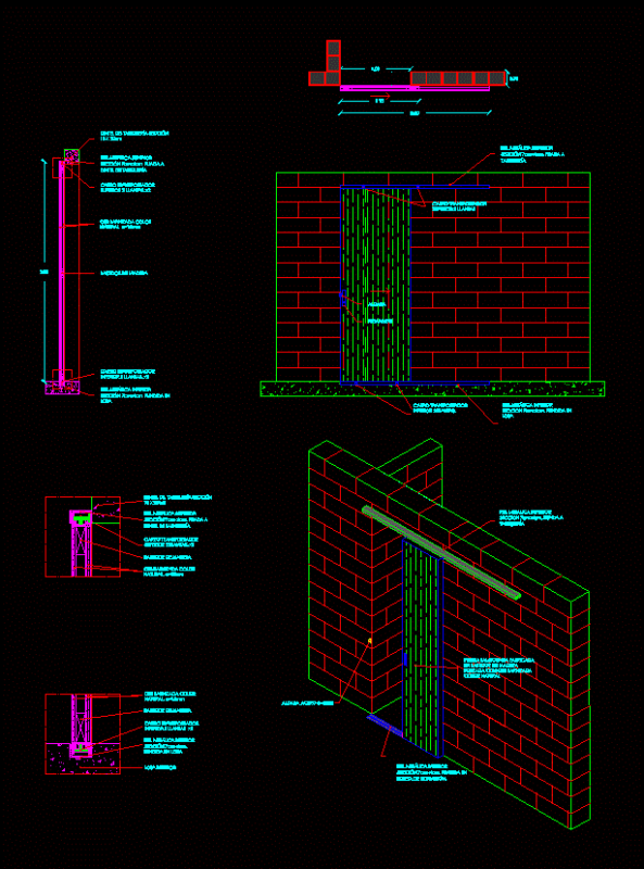 Sliding Door Detail DWG Detail for AutoCAD
