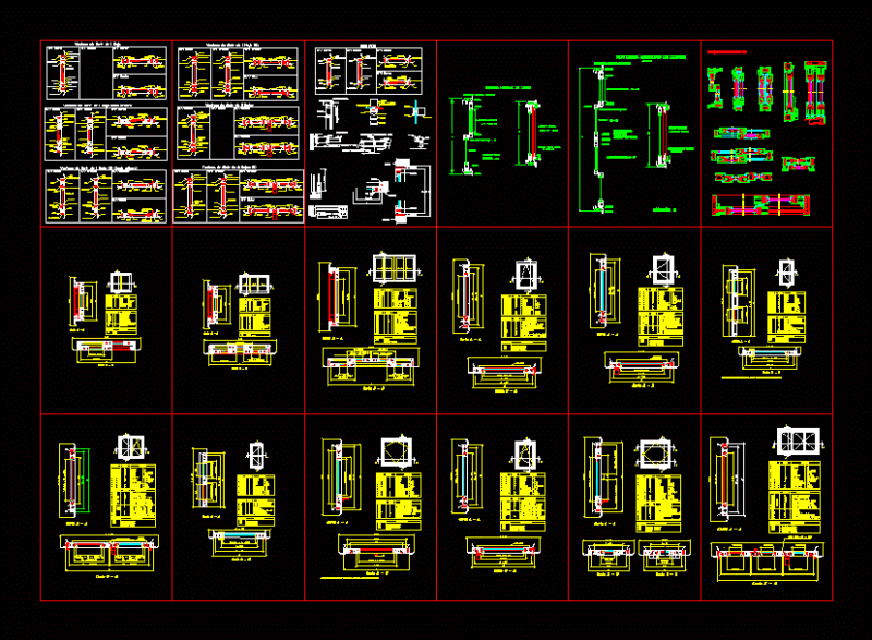 Sliding Doors DWG Detail for AutoCAD