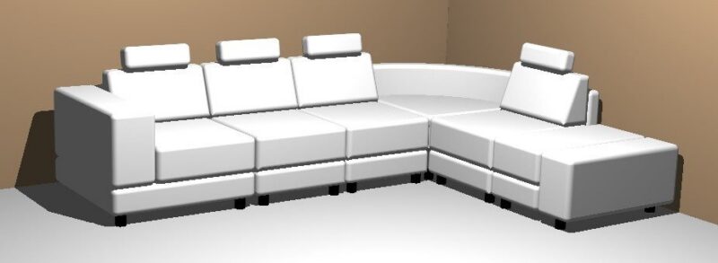 Sofa Sk 3D DWG Model for AutoCAD
