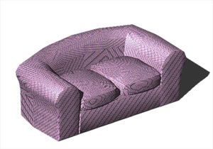 Venturi Sofa 3D DWG Model  for AutoCAD