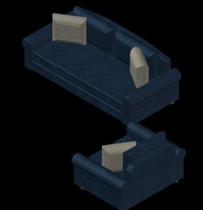 Sofas Classic 3D DWG Model for AutoCAD