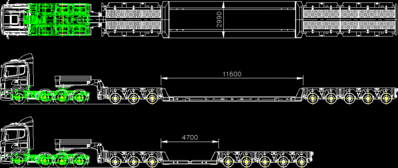 Special Transport DWG Block for AutoCAD