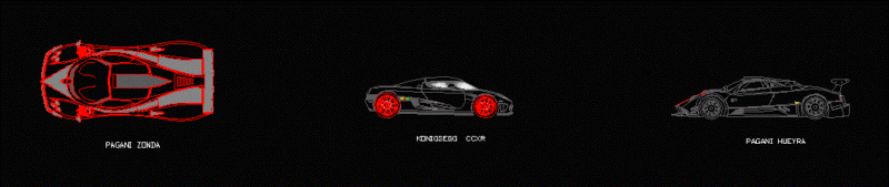 Sport Car DWG Block for AutoCAD