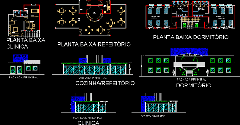 Sports Clinic DWG Block for AutoCAD